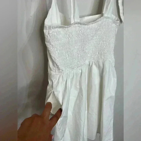 Show me your mumu Claire Mini White Dress Size Large - Picture 5 of 6